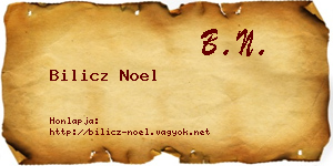 Bilicz Noel névjegykártya